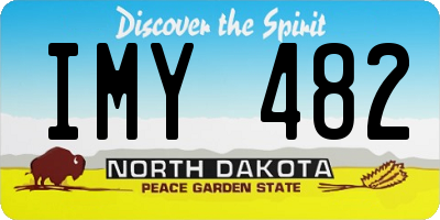 ND license plate IMY482