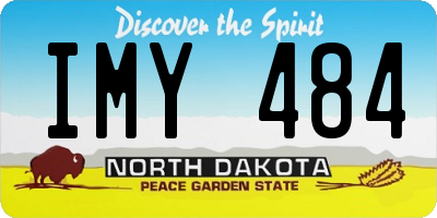 ND license plate IMY484