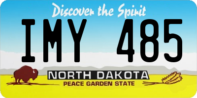 ND license plate IMY485