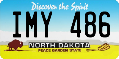 ND license plate IMY486