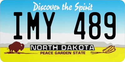 ND license plate IMY489