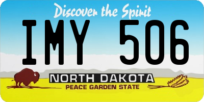 ND license plate IMY506