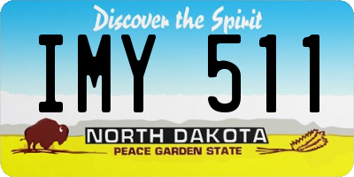 ND license plate IMY511