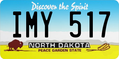 ND license plate IMY517