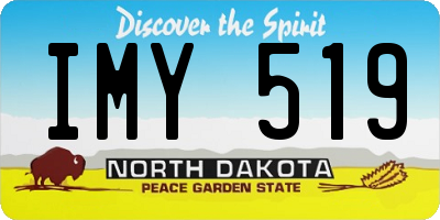 ND license plate IMY519