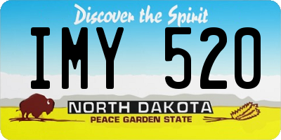 ND license plate IMY520