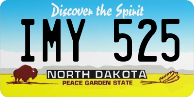 ND license plate IMY525