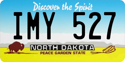 ND license plate IMY527