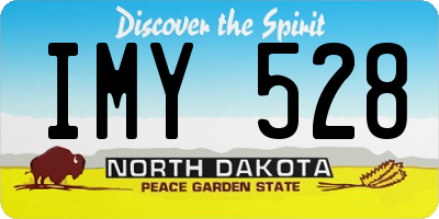 ND license plate IMY528