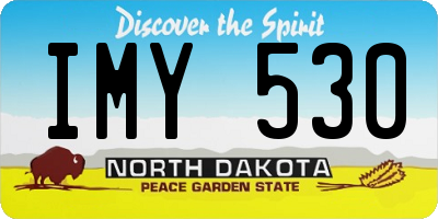 ND license plate IMY530