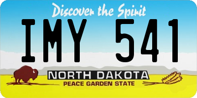 ND license plate IMY541