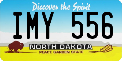 ND license plate IMY556