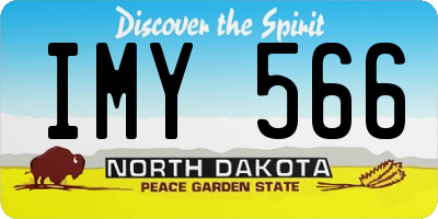 ND license plate IMY566
