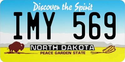 ND license plate IMY569