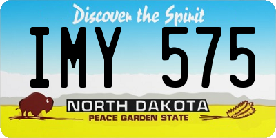 ND license plate IMY575