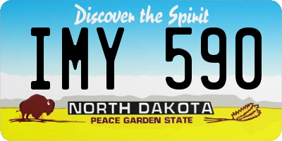 ND license plate IMY590