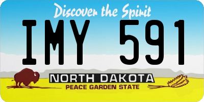 ND license plate IMY591