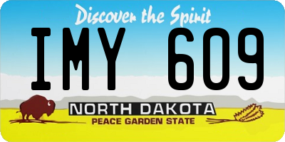 ND license plate IMY609