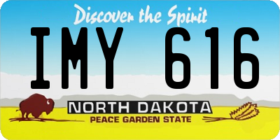 ND license plate IMY616