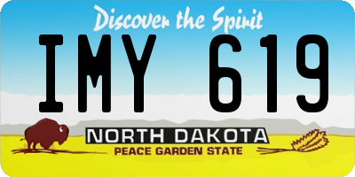 ND license plate IMY619