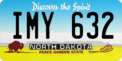 ND license plate IMY632