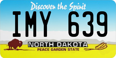 ND license plate IMY639