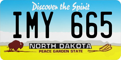 ND license plate IMY665