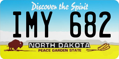 ND license plate IMY682