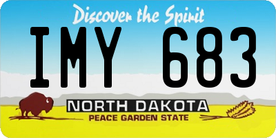 ND license plate IMY683
