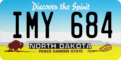 ND license plate IMY684
