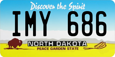 ND license plate IMY686