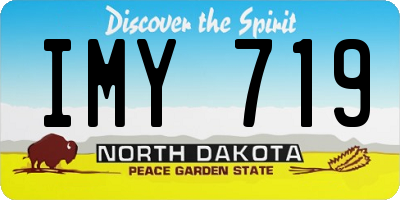 ND license plate IMY719