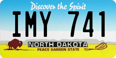 ND license plate IMY741