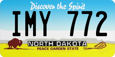 ND license plate IMY772