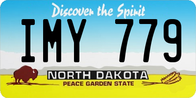 ND license plate IMY779