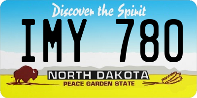 ND license plate IMY780