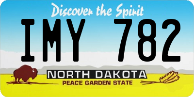 ND license plate IMY782
