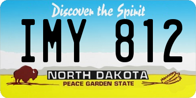 ND license plate IMY812