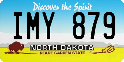 ND license plate IMY879