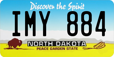 ND license plate IMY884
