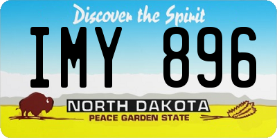 ND license plate IMY896