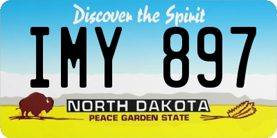 ND license plate IMY897