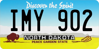 ND license plate IMY902