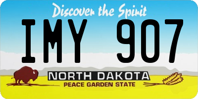 ND license plate IMY907