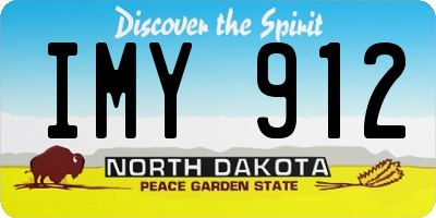 ND license plate IMY912