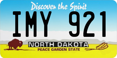 ND license plate IMY921