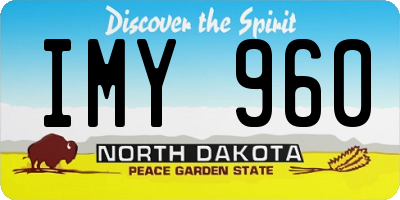 ND license plate IMY960