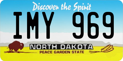 ND license plate IMY969