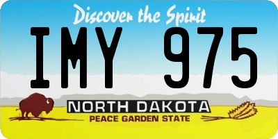 ND license plate IMY975