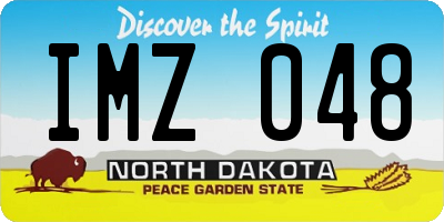 ND license plate IMZ048